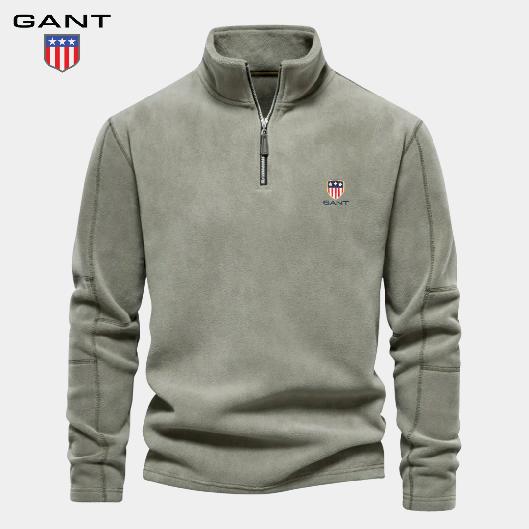 GANT™ katoenen sweatshirt met halve rits