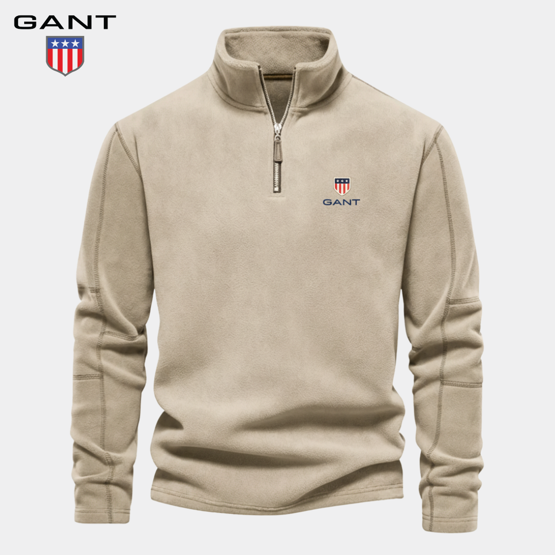 GANT™ katoenen sweatshirt met halve rits