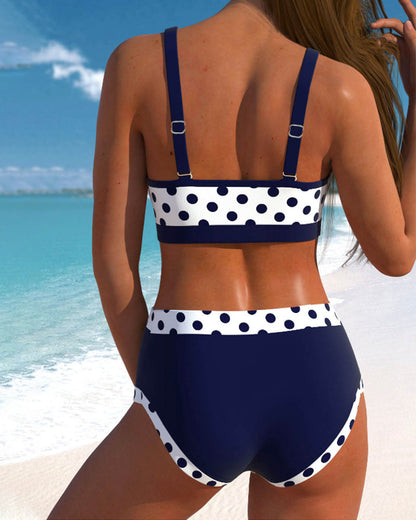 Liesbeth™ | Hoge taille Stipjes Bikini