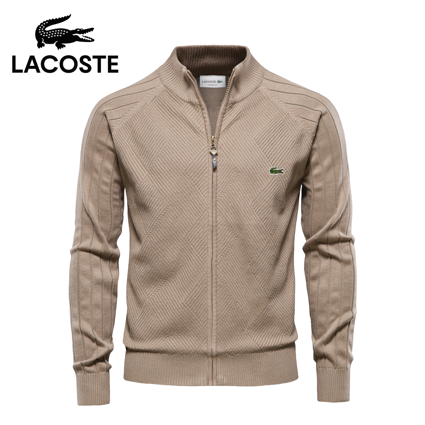 LC Heren Textured Zip-Up Trui