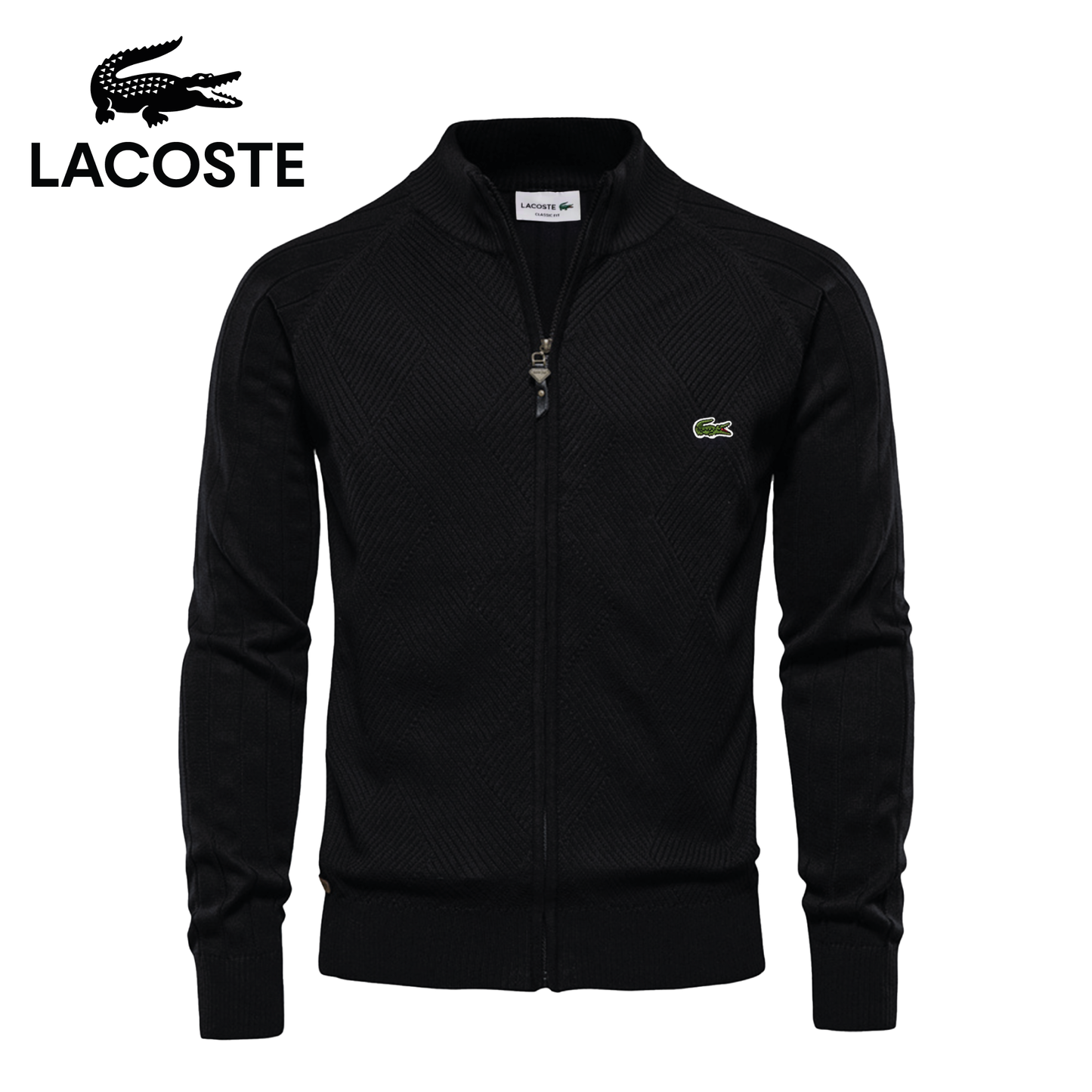 LC Heren Textured Zip-Up Trui