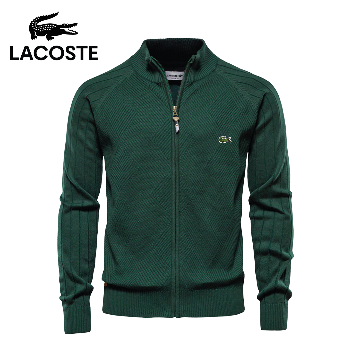 LC Heren Textured Zip-Up Trui