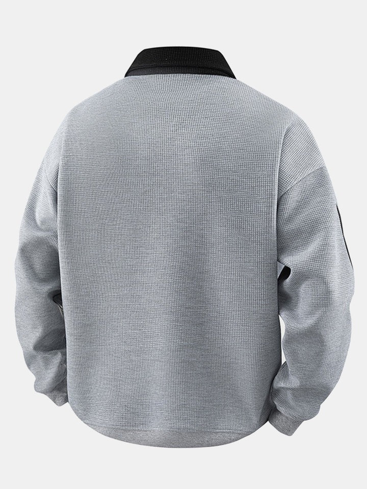 CK™ Contrasterende Strepen Sweatshirt met Rits
